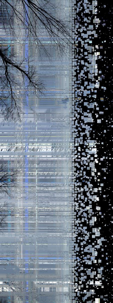 abstract glitchy art