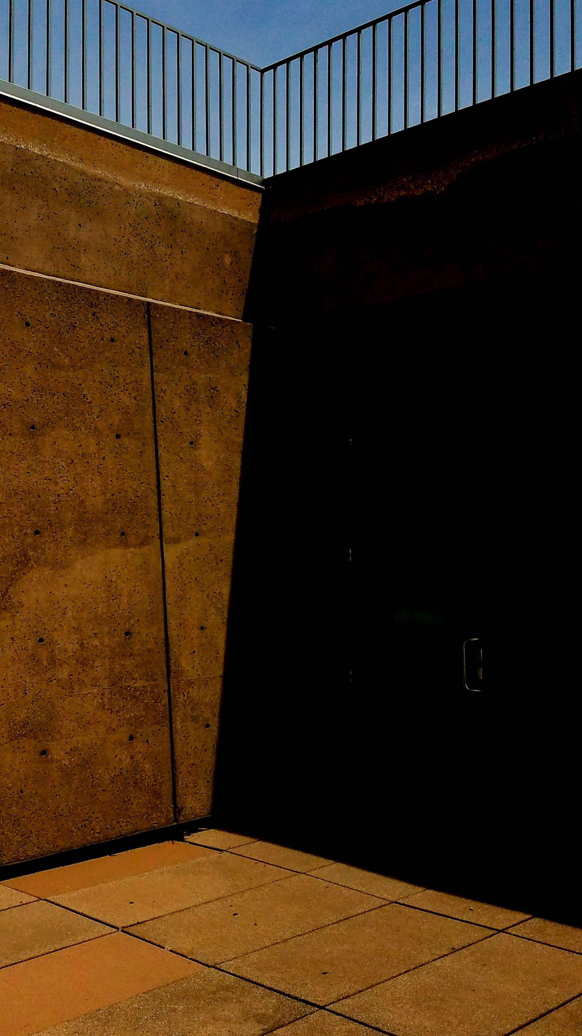 Corner with shadow in Milwaukee art museum