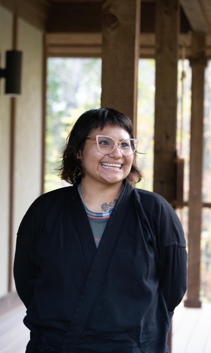 woman smiling