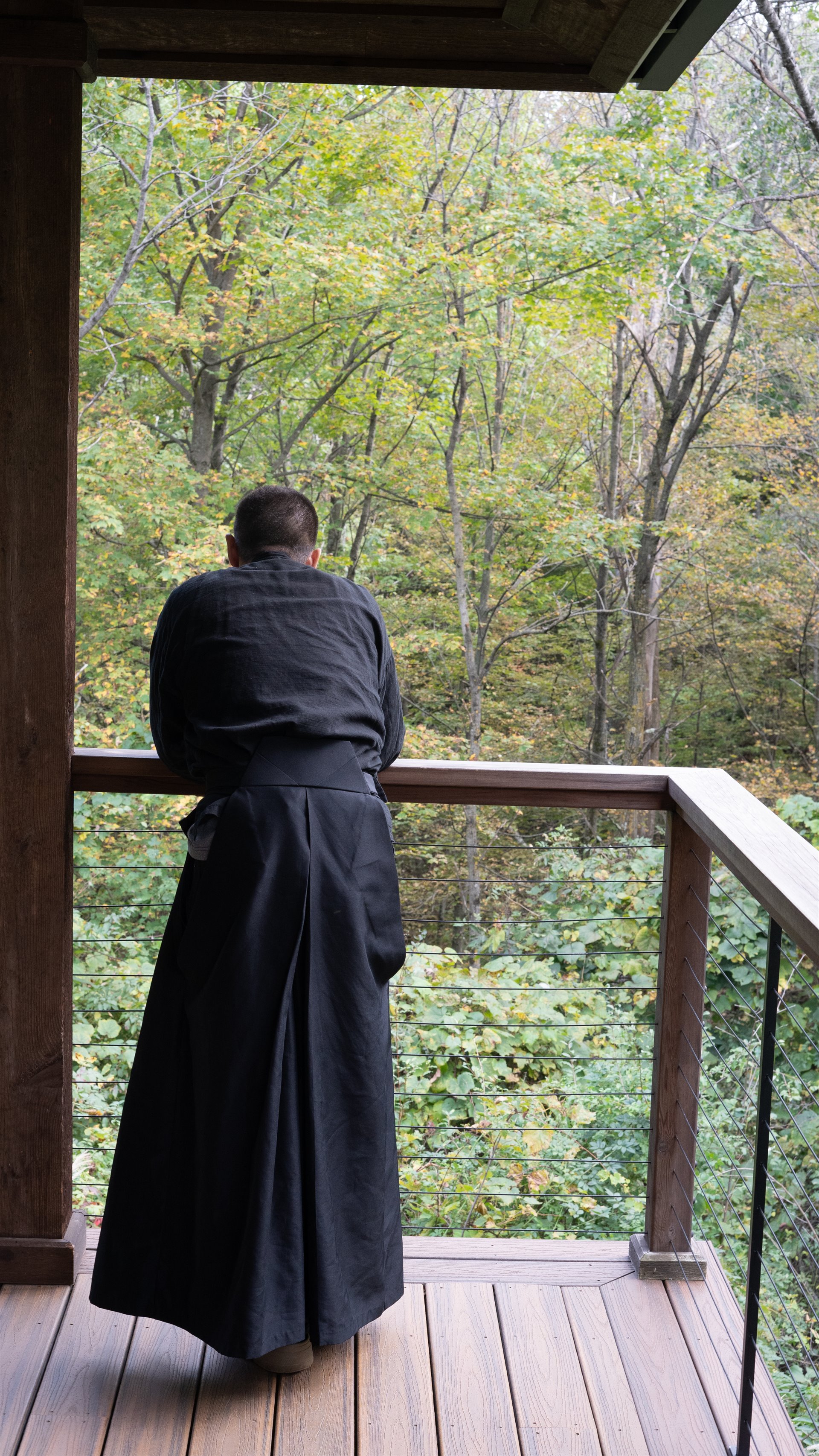 monk leaning