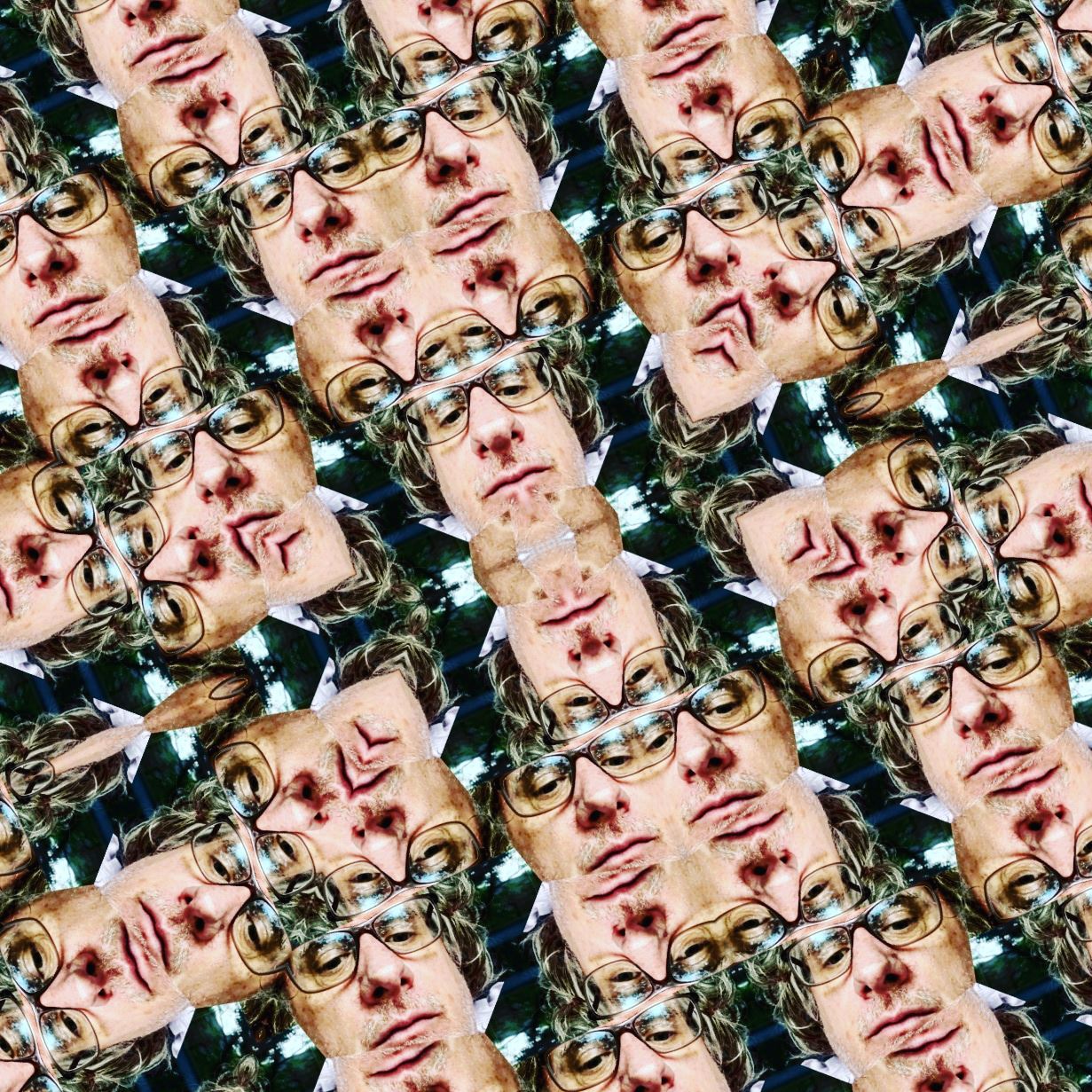 DaleK face mirrored as a kalidiscope
