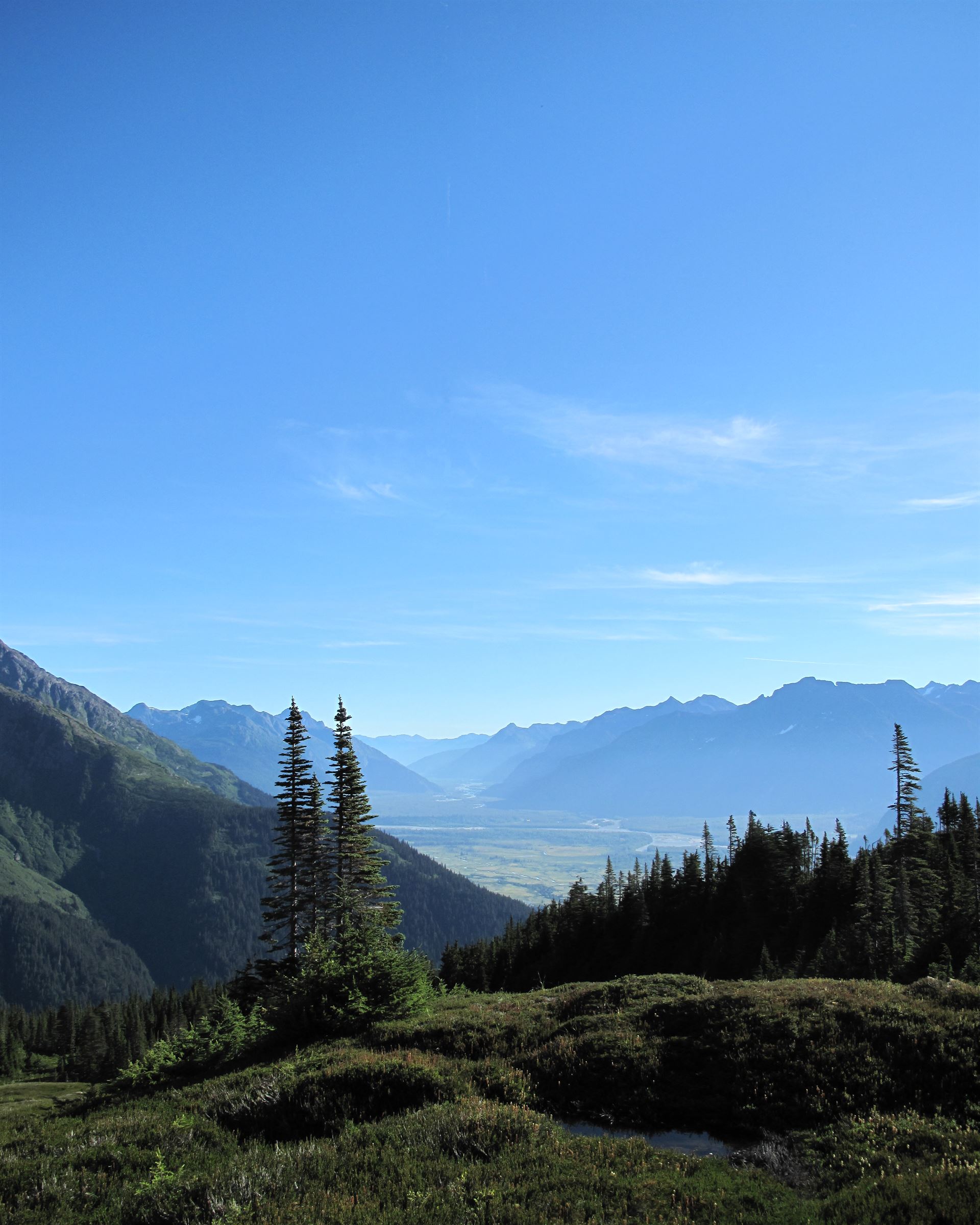 Mountains and valley